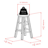 Winsome Element Counter Stools, 2-Pc Set, Natural Winsome