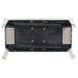 LUMISOL Solid Wood 7 Piece Kitchen Table Set with Chairs Farmhouse Extendable Dining Room Table Set with Storage Drawer for 6, Brown+White LUMISOL