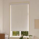 Pesalco 100% Blackout Cordless Roller Shades for Indoor Windows with Valance, Thermal Insulation & UV Protection, White 29" W x 72" H Pesalco