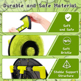 Hitish 4 in 1 Axe Throwing Target Set for Backyard Kids Adults, Includes Bristle Target, Bow & 5 Arrow, 3 Throwing Axes, 3 Ninja Stars, 6 Darts, Safe Plastic for Indoor & Outdoor Hitish