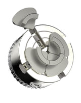 Easy Wood Tools C1000 1" x 8 TPI Threads Wood Turning Lathe Quick Change 4 Jaw Chuck with Zoom Ring, Snap Lock Technology and Stainless Steel Chucking Screw Easy Wood Tools