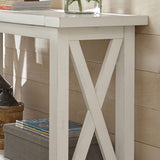 Seaside Lodge White Console Table by Home Styles,Off-white homestyles