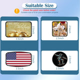 iFForce Sublimation Patches - Iron-on Blank Patches 4 Shapes for DIY Hats Jeans - Self Adhesive Stick to Cosmetic Bags Mobilephone Computer (20pcs Black Border) iFForce