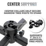 612 Vermont Universal Rolling Artificial Christmas Tree Stand for Trees up to 9 Foot Tall, Locking Caster Wheels (TK-10828-CC-VT) 612 Vermont