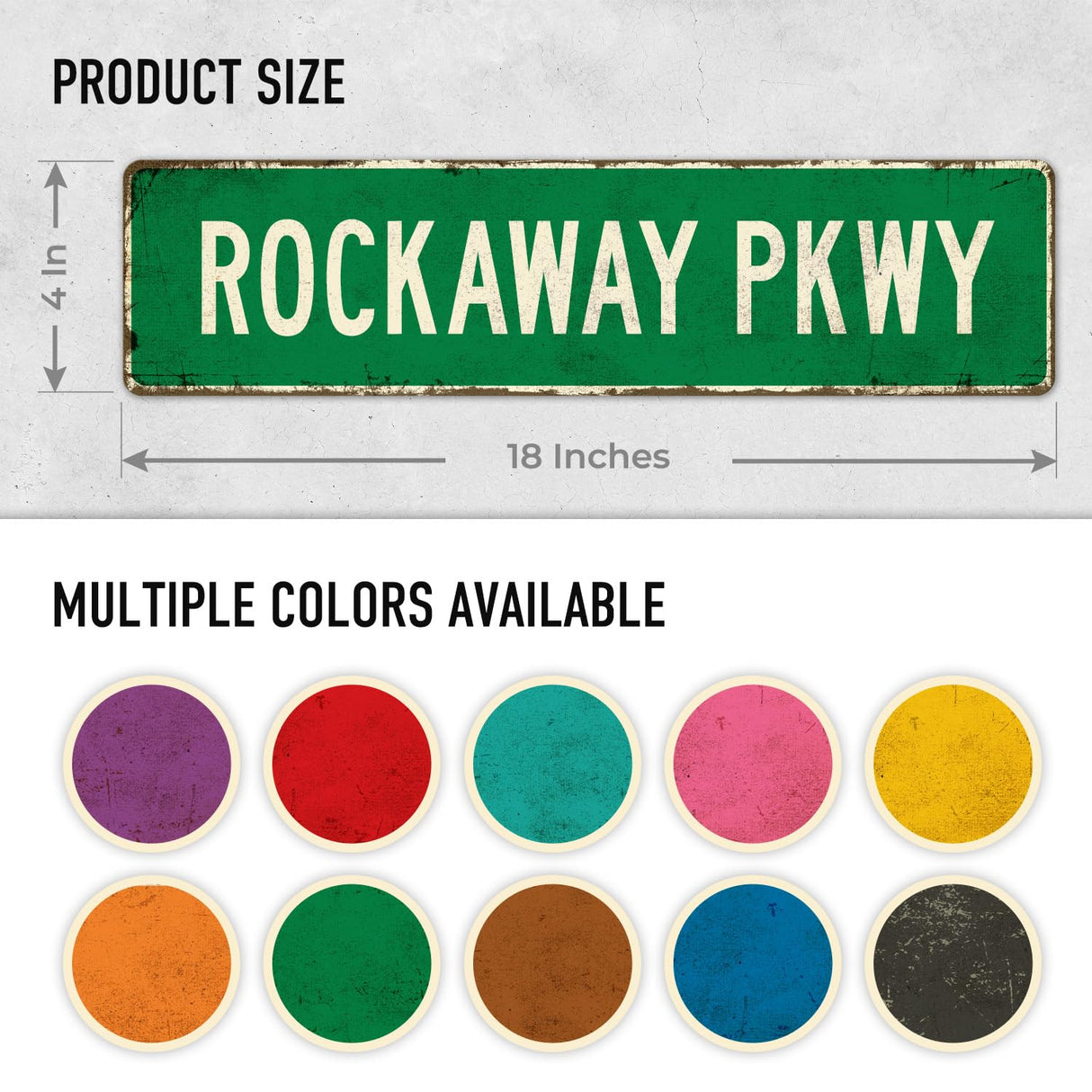 Sigo Signs Custom Rustic Sign, Personalized Decor Street and Gift, 18x4 Inches, ACM, Fade Resistant, Made in USA Sigo Signs