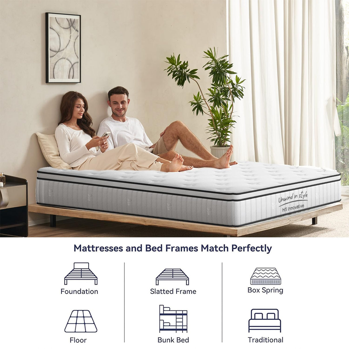 Twin Size Hybrid Mattresses 12 Inch, Firm Memory Foam Mattress with Extra Thick Comfort Layer for Pressure Relief, Individually Pocket Coils Springs | Motion Isolating | Certipur-US Certified Thctvous