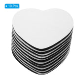 PATIKIL Sublimation Coaster Blanks, 10Pcs 3.54" Heart Blank Cup Coasters for Thermal Sublimation DIY Crafts, White PATIKIL