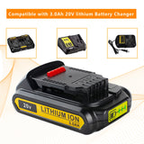 DEWQKI Upgraded 3.0Ah 20V Battery DCB203 Replacement for Dewalt 20V Battery DCB180 DCB200 DCB201 DCB204 DCB206 DCB207 DCD/DCF/DCG Series - Li-ion 2 Pack (DCB203) DEWQKI