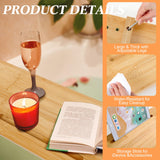 Wenqik Bathtub Tray Bamboo Wood Bath Tray Large Bath Tub Tray Table Bathtub Tray Caddy Bathtub Accessories Anti Tipping for Bathtub Bathroom Spa Wenqik