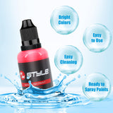 Airbrush Paint - 44 Colors with 4 Thinner Airbrush Paint Set 1fl oz, Leather & Shoe Air Brush Paint Kit Water Based for Artists Beginners Hobbyist rhinowisdom