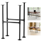 Yes4All Metal Table Legs 30 inch Height, Industrial Pipe Metal Table Legs, Desk Legs for Dining Table, Desk, Set of 2 Yes4All