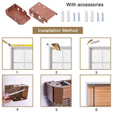 LLPEIJIE026 Wood Window Venetian Blinds,Bamboo Blinds,50mm Slats,Curtains Windows Treatment Shutters,for Kitchen,Office,Bathroom,Bedroom,Living Room,Customizable (70x140cm/28x55in) LLPEIJIE026