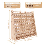 ARFETIGO Extra Large Wooden 9-Tiers 99 Bottles' Capacity Wooden Paint Organizer & Paint Brush Rack for Acrylic OIL Craft Hobby Mini Model Painting Organizer for Artists (Vertical) ARFETIGO