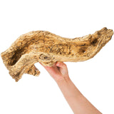 Pumtus Artificial Driftwood Planter, 16''L x 5''W x 5''H Sculpture Resin Succulent Flower Pot, Creative Imitation Wood Stump Log Bonsai Plant Pot, Cactus Container with Drainage Hole for Garden Pumtus