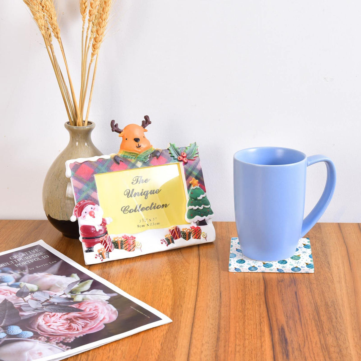 COYMOS 24 Pcs Ceramic Tiles for Crafts Ceramic Coasters for Crafts Blank White Unglazed Ceramic Tile for Painting, Alcohol Ink, Acrylic Pouring - DIY Coaster - Cork Backing Pads Included (4x4 inch) COYMOS