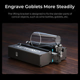 Creality Laser Rotary Roller, 360° Laser Engraver 7 Adjustment Diameters, Y-axis Rotary Module for Engraving Curved Surface Objects, Fit for Creality 5W 7.5W 10W 12W 22W 40W Laser Engraving Machine Creality