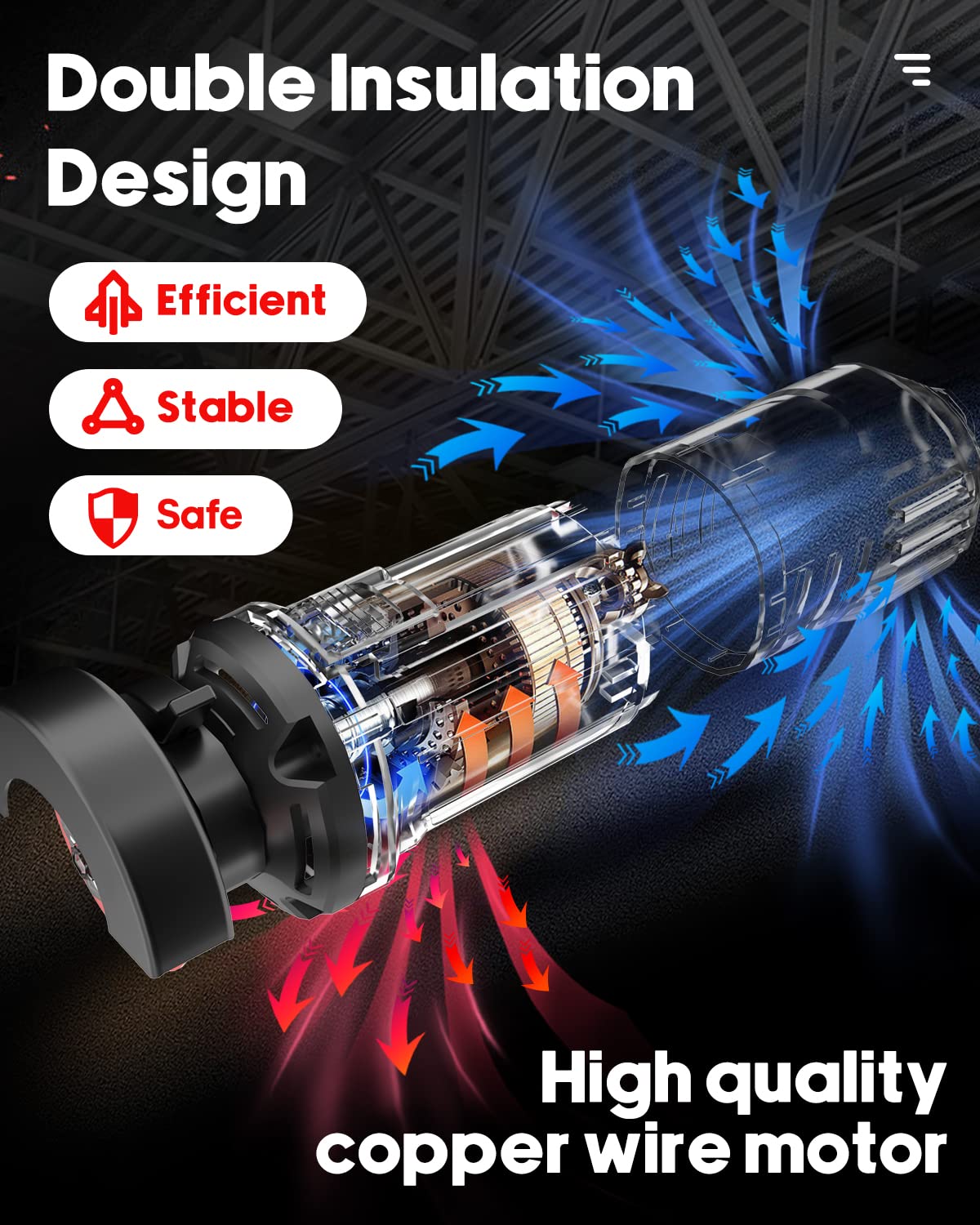 SHALL 3 Inch High-Speed Cut Off Tool, 3.5 Amp Metal Cutter Tool with 3Pcs Multifunctional Cutoff Wheels, 24000RPM Electricl Metal Cutting Tools for Steel, Inox, PVC, Aluminum SHALL