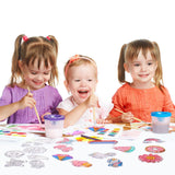 Lewtemi 36 Pcs Create Your Own Unicorn Window Art Suncatcher Kits for Kids Unicorn Craft Suncatcher Paint with 24 Suction Cups for Ornament Painting Kids Classroom Party Activities Lewtemi