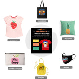 HTVRONT Heat Transfer Paper for T Shirts 20 Sheets, 8.5" X 11" Printable Heat Transfer Vinyl, Vivid Color & Durable Iron on Transfer Paper for Dark Fabric HTVRONT