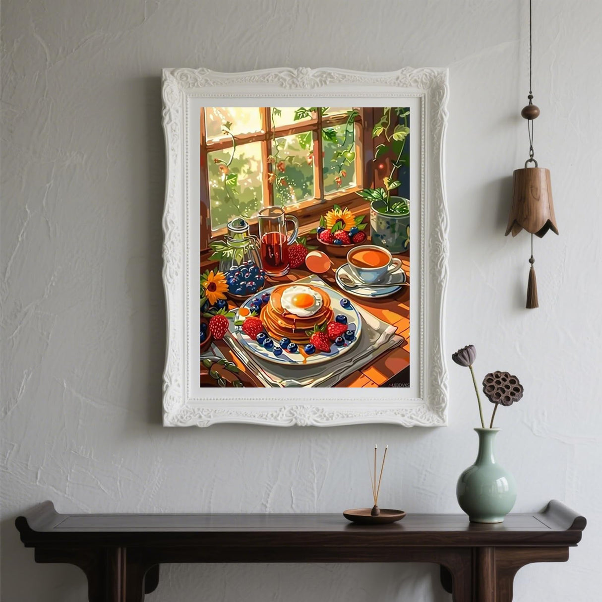 UIBDVKS Retro Kitchen Food Diamond Painting Kits for Adults Beginners, DIY Full Round Diamond Painting, Fine Rhinestones with Gem Craft Diamond Art Kits, for Home Wall Decor Or Gifts 12x16 Inch UIBDVKS