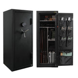 XPEDITION 24 Gun Fireproof Safe for Rifles and Pistols,Gun Cabinet with Keypad/Key Access, Fire and Water Safe with Combination Lock,Gun Safes for Rifles and Shotguns (24 gun safe) XPEDITION