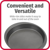 GoodCook Everyday Nonstick Steel Round Cake Pan, 9", Gray GoodCook