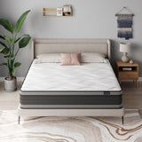 Vesgantti Queen Mattress, 14 Inch Hybrid Innerspring Mattress with Memory Foam, Individually Pocket Coils for Motion Isolation, Queen Size Mattress in a Box, Medium Firm Feel Vesgantti
