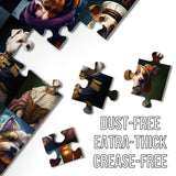 Portrait Dog Puzzle Dogs Puzzles 1000 Pieces for Adults, Animal Jigsaw Puzzles for Adults, Funny Puppy Bulldog Jigsaw Puzzle Family Collage Puzzles as Home Decor BBOLDIN