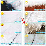 Christmas Tree Skirt - 48 Inches White Christmas Tree Skirt, High-End Soft Classic Fluffy Faux Fur Tree Skirt for Xmas Tree Decorations and Ornaments TOBEHIGHER