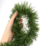 50 Feet Green Tinsel Garland Artificial Christmas Pine Decorative Garland Greenery Tinsel Stems Non-Lit Soft Twist Garland 12 Inch x 2Inch for Holiday Season Outdoor Indoor Party Decorations CCINEE