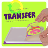 Dan&Darci Glow in The Dark Marble Paint Kit for Kids - Water Marbling Painting Art Set for Boys & Girls Ages 6, 7, 8, 9, 10, 11, 12 Year Old - Kid Crafts Birthday Gifts Toys - Arts Craft Activities Dan&Darci