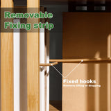 YOWOS 360° Rotating Walnut Bookshelf Tower - 6 Tier Bamboo Storage Rack for Kids & Adults YOWOS