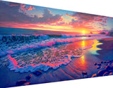 igoodom Large Diamond Painting, Landscape Large Diamond Art Kits for Adults, Full Drill Round Big Diamond Painting, DIY Gem Art and Crafts for Home Wall Decor Gift 27.5 X 15.7inch igoodom