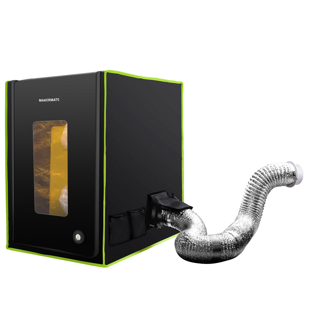 Makermate 3D Printer Enclosure with Ventilation,LED Light,Thermo-Hygrometer Resin 3D Printer Enclosure Lock Smelly Vent Odors for Creality Ender Anycubic Elegoo Bamboo lab Prusa Sovol 3D Printer Makermate