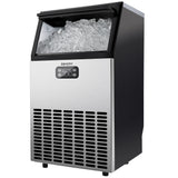 EUHOMY Commercial Ice Maker Machine, 100lbs/24H Stainless Steel Under Counter ice Machine with 33lbs Ice Storage Capacity, Freestanding Ice Maker. EUHOMY