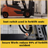 SEATIN Universal Forklift Seat W/Switch,Retractable Safety Belt fits Toyota Forklift Aftermarket,Tractor,Skid Loader,Excavator,Dozer,Backhoe,Telehandler,UTV,ATV SEATIN