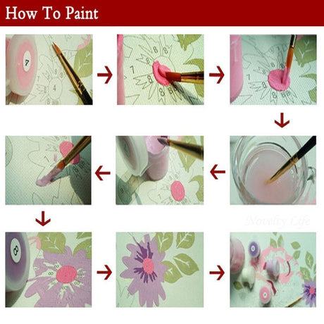ABEUTY DIY Paint by Numbers for Adults Beginner,Forest Garden Wave 16x20 inches Number Painting Home Decoration Crafts (No Frame) ABEUTY