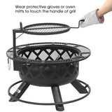 BALI OUTDOORS Fire Pit Outdoor Fire Pit for Wood Firepits for Outside Patio BALI OUTDOORS