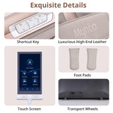 MYNTA 2025 4D Massage Chair for Full Body, 4D+2D Dual Mechanism with Waist & Shawl Heating, Zero Gravity Recliner Foot & Calf Massage, Extended SL-Track, Music Sync with Hi-Fi Bluetooth Speaker MYNTA