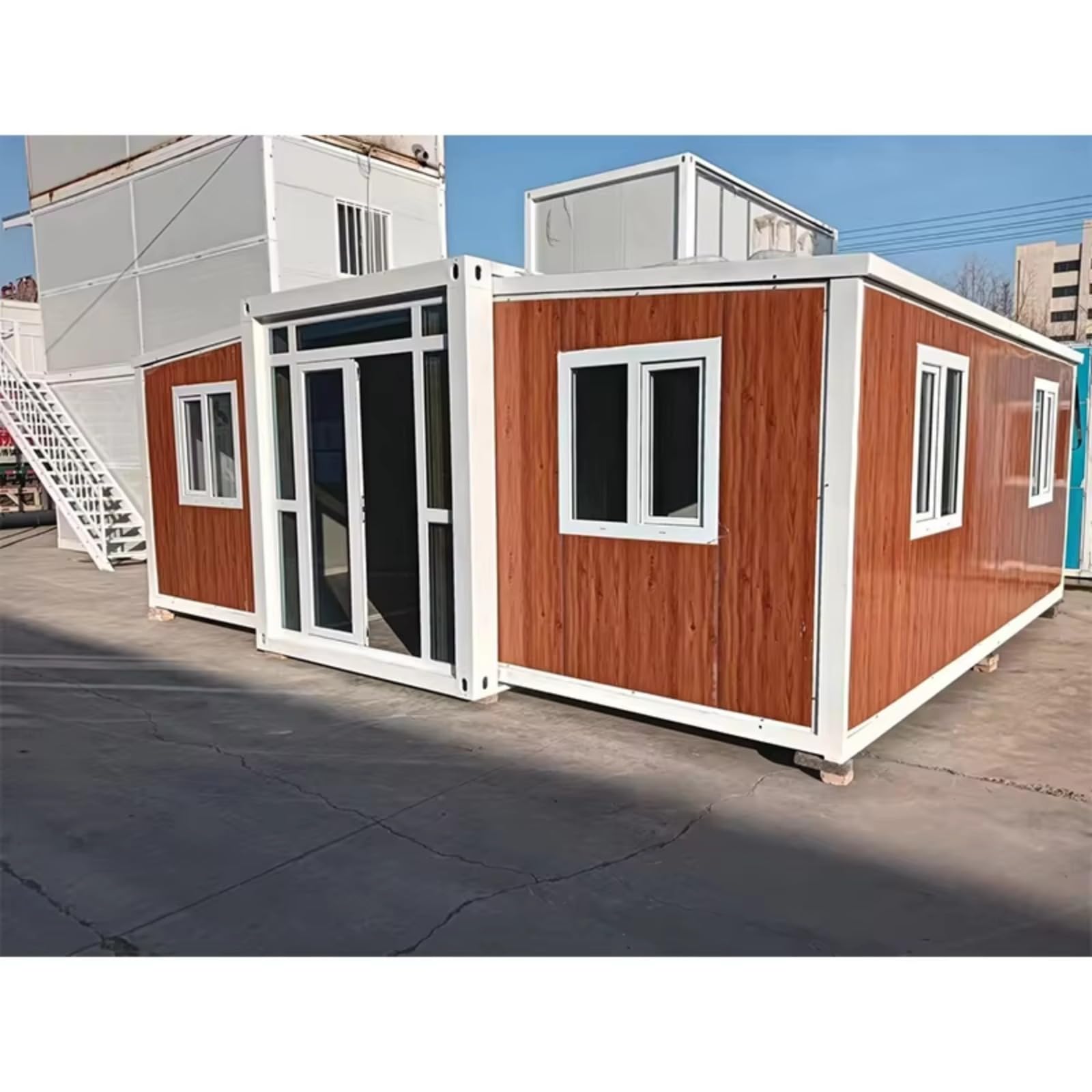 Mobile Tiny Home, Prefab Container House, 20ft, 30ft & 40ft, with Toilet and Kitchen, Expandable Foldable Container House, Luxury Living Modular Homes - WoodArtSupply