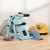 VEVOR Hat Heat Press Machine, with 4pcs Interchangeable Platens, Precise Temperature and Time Control, Hat Press for HTV Iron On and Sublimation Projects, for Caps, Headbands, Cuffs, Face Masks, Green VEVOR