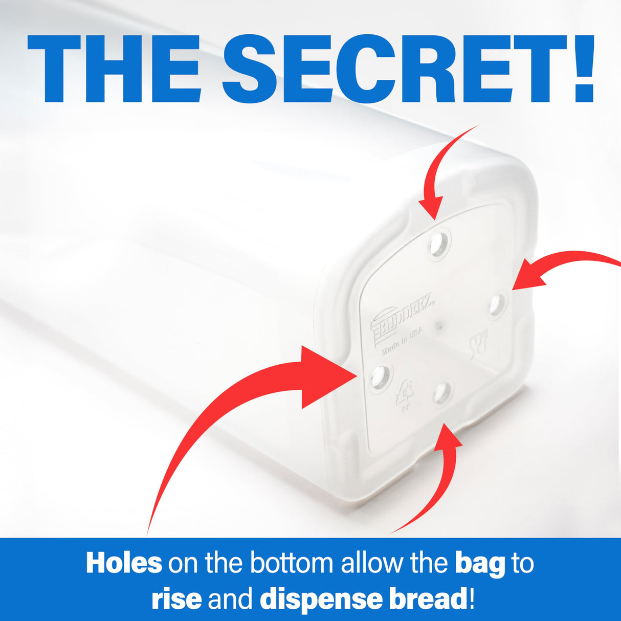 Buddeez Bread Buddy Bread Box – Bread Container & Bread Storage for Kitchen Counter, Sandwich Bread Holder, Bread Saver & Bread Keeper, Bread Bin & Breadbox Countertop Storage, Red Lid, (Pack of 2) Buddeez