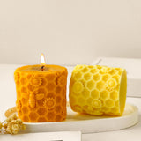 Honeycomb Silicone Cylinder Mold for Resin Casting & Candle Making ESEDAGE