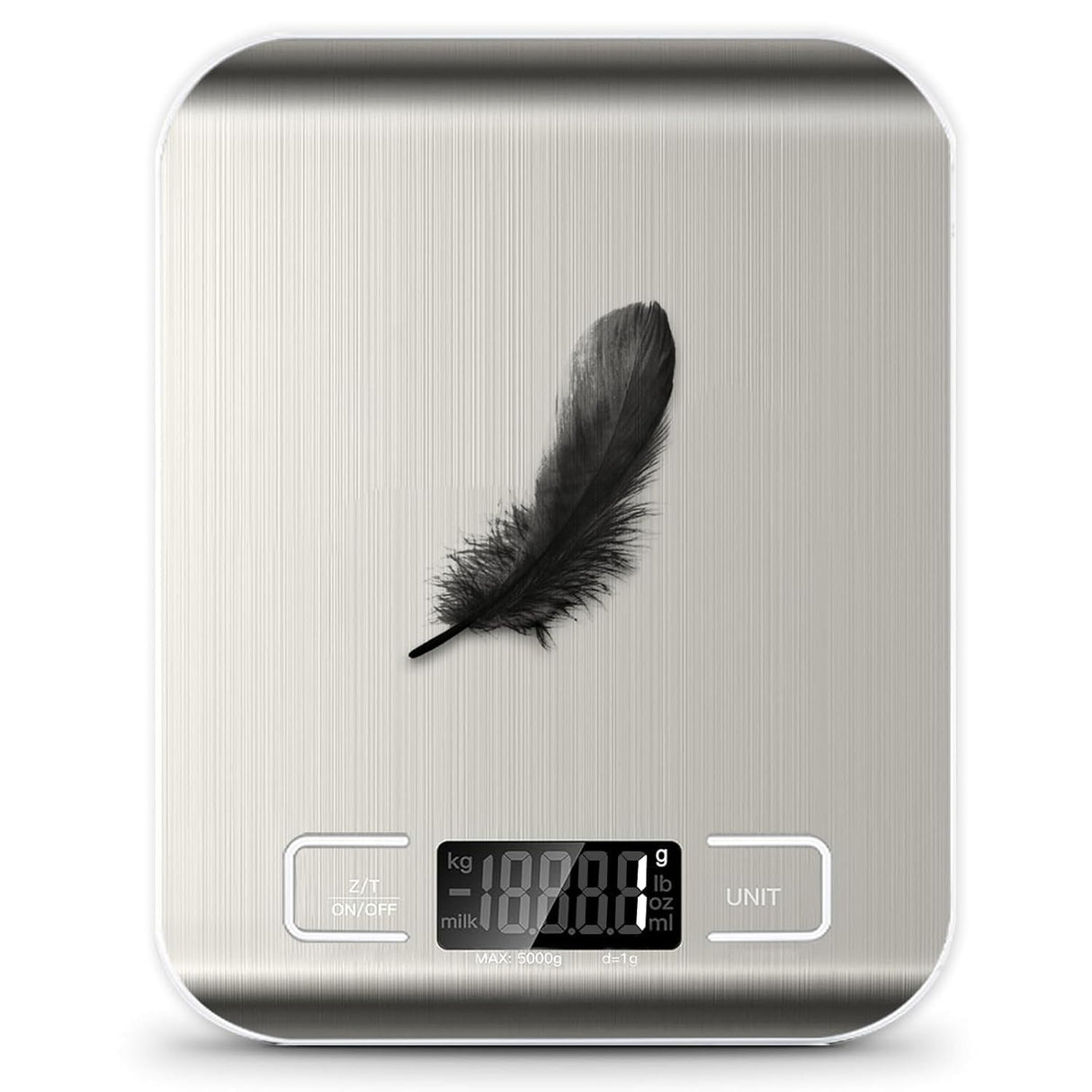 Food Scale, Digital Kitchen Scale Weight Grams and Ounces for Baking Cooking and Meal Prep, 6 Units with Tare Function, 11lb (Batteries Included) Generic