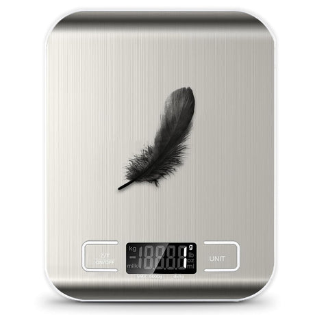 Food Scale, Digital Kitchen Scale Weight Grams and Ounces for Baking Cooking and Meal Prep, 6 Units with Tare Function, 11lb (Batteries Included) Generic