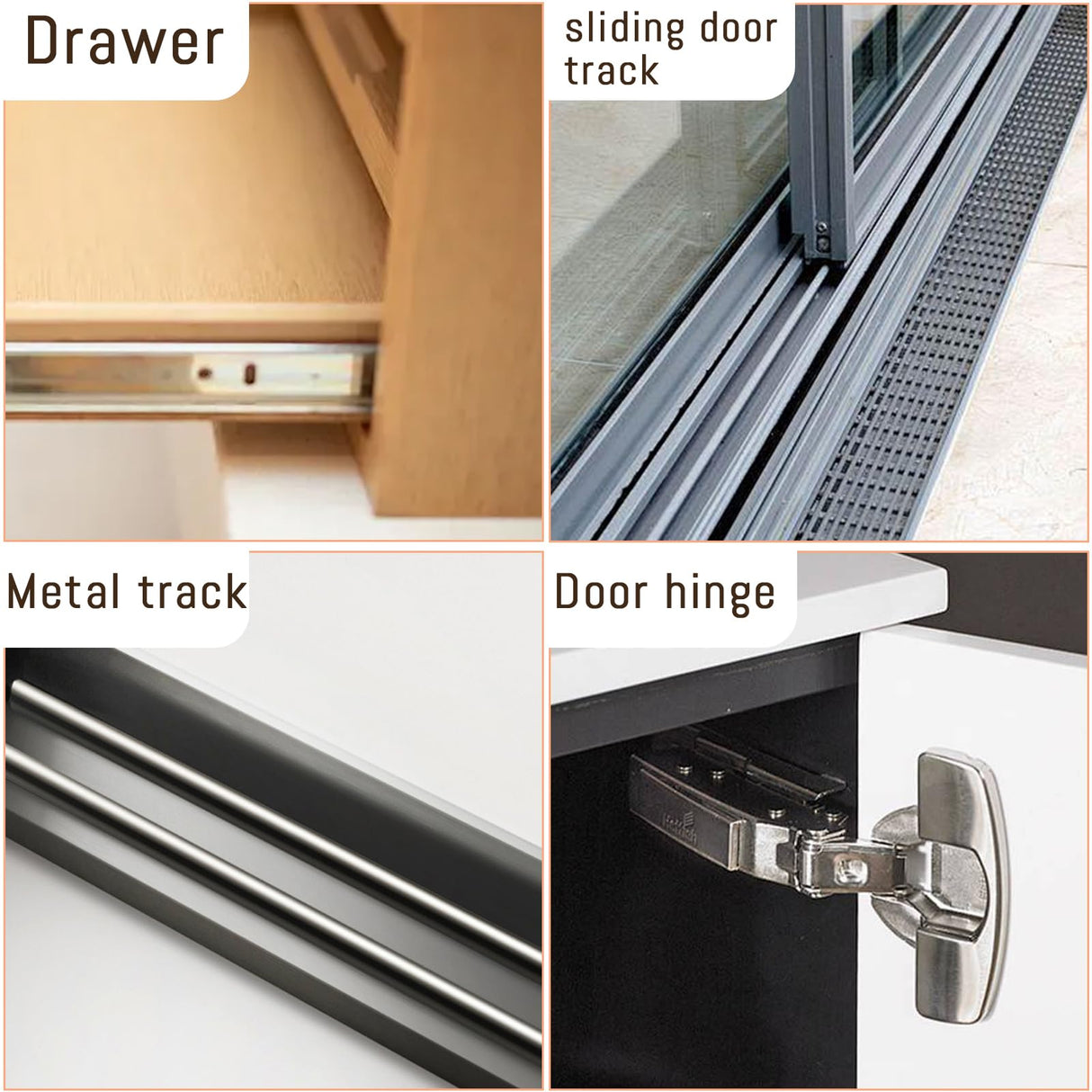 Wood Lubricant,5oz Multi-Purpose Paste Wood Wax for Home,Restore & Maintain Wooden Slide,Loosen Drawer Slide,Drawers, Doors, Hinges,Eliminate Sticking & Noise, Includes Cloth, Brushes & Gloves MLLOO