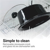 Hamilton Beach Portable 7 Quart Programmable Slow Cooker with Three Temperature Settings, Lid Latch Strap for Easy Travel, Dishwasher Safe Crock, Black (33474G) Hamilton Beach