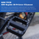 R QIDI TECHNOLOGY ABS Filament 1.75mm, 3D Printer Filament ABS Rapido 1kg Spool (2.2lbs), Suitable for Hyper Speed Printing, 3D Printing Filament Fit Most FDM 3D Printers, Highly Resistant, Black R QIDI TECHNOLOGY