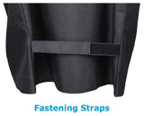 Unicook Offset Smoker Cover 60 Inch, Outdoor Heavy Duty Waterproof Charcoal Grill Cover, Fade and UV Resistant Smokestack BBQ Cover, Compatible for Brinkmann, Char-Broil, Royal Gourmet and More, Black Unicook