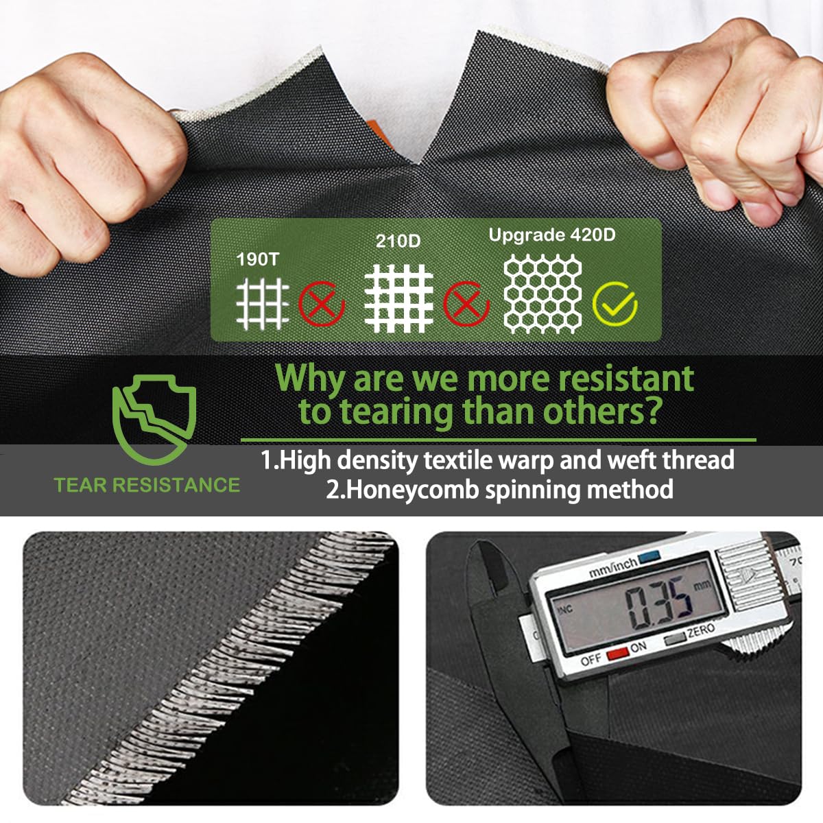 Enzeno Patio Furniture Set Cover Waterproof, Outdoor Dining Coffee Table Chair Covers Rectangular, Heavy Duty Outside Weatherproof Sectional Set Covers for Protection 84"L x 44"W x 28"H Black Enzeno